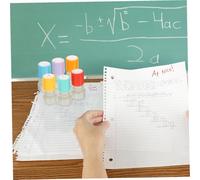 WRITWAA 6 pièces Lot de Tampons Enseignants Anglais avec Messages Encouragement Tampons Scolaires pour Maîtres Élémentaires Outils Pratiques pour Feedback Rapide et Couleur Aléatoire
