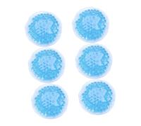 WRITWAA 6 Pièces Pack de Compresse Gel Ronde Thermique Thérapie Chaud Froid pour et Soins Réutilisables pour Douleurs et Fatigue