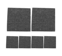 WRITWAA 6 Pièces Panneau Sonore Polyester Auto-adhésif Acoustique en Carré Absorption pour Salles de Réunion et Studios D'enregistrement