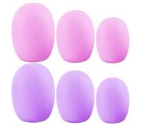 WRITWAA 6 Pièces Protège-pinceaux en Silicone pour Blush et Maquillage, Matériau Souple Antidérapant, Design Compact et Détails Exquis, Voyages et Activités en Intérieur