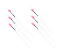 WRITWAA 6 Pièces Set de Pinceaux Silicone pour Maquillage Yeux avec Capuchon Applicateur Pratique et Portable pour et à Paupières pour Usage Professionnel et