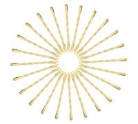 WRITWAA 60 pièces Lot de Épingles à Cheveux Dorées Plates pour Femmes Bobby Pins Décoratifs Robustes et Élégants Accessoires Coiffure Polyvalents pour Chignons et Coiffures Raffinées