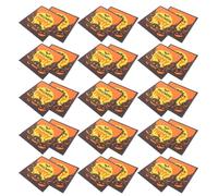 WRITWAA 60 Pièces Serviettes en Papier D'halloween Embossées à Trois Couches Orange Solide et Hygiéniques, avec Motifs Citrouille et Chauve-souris pour Fêtes et Écoles