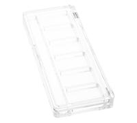 WRITWAA 6grilles Palette De Maquillage Transparente Vide Avec Six Compartiments Organisateur Cosmétique Pour Fard à Joues Et Correcteur Palette Plastique Pour Voyages