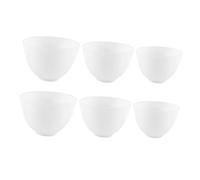 WRITWAA 6pièces Bol Silicone Réutilisable pour Mélange de Masques Faciaux Lot de Bols Légers pour Préparation de Masques DIY et Usage Professionnel