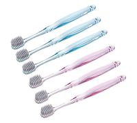 WRITWAA 6pièces Brosse à Dents Classique Transparente Pour Soins Bucco-dentaires Pratique Et Légère Adaptée Aux Voyages Usage Quotidien