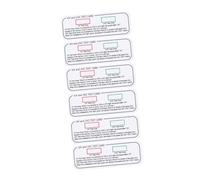 WRITWAA 6pièces Carte Indicatrice Uv Et Uvc Pour Mesure Intensité Lumineuse Avec Identification Des Lot De Cartes De Test