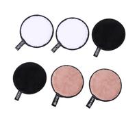 WRITWAA 6pièces Éponges Démaquillantes Réutilisables Microfibres Lingettes Lavables Pour Maquillage Nettoyage Visage Styles Variés