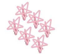 WRITWAA 6pièces Lot De Barrettes à Cheveux Étoile Barrettes à Cheveux Pression Étoile Pour Fille Et Femme