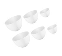 WRITWAA 6pièces Lot de Bols Mélangeurs pour Masques Faciaux Silicone Antiadhésifs Outils de Spa Réutilisables pour Masques à Argile et Lotions Corporelles