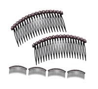 WRITWAA 6pièces Peigne Cheveux Femme Torsadé Français Décoratif Vintage Accessoires Mariage Coiffure Élégance Bijoux Fleur Épingle