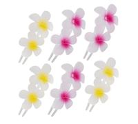 WRITWAA 6pièces Pins à Cheveux Floraux Forme de Fleur pour Femmes et Filles Motif Fleur et Banane pour Coiffure Côté Plage Mariage Fête