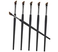 WRITWAA 6pièces Set De Pinceaux Maquillage Yeux Eyeliner Biseauté Pinceaux Fard à Paupières Anti- Outils Cosmétiques