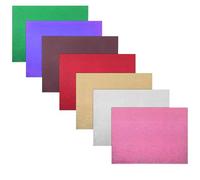 WRITWAA 7 Pièces Vinyle Holographique pour Tissus Thermocollants Pet 30x25cm Motif Chrome Éclatant Changement de Couleur pour DIY et Performances