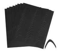 WRITWAA 8 feuilles Pochoirs French Nail Stickers Accessoires Manucure DIY pour Ongles French Tip Outils Décoration Ongles Auto Adhésifs pour Création Nail Art