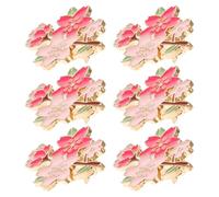 WRITWAA 8 Pièces Broche Fleur de Cerisier en Alliage de Zinc Résistante aux Rayures et Étanche pour Femmes, Style Kawaii, pour Sorties Décontractées et Fêtes de Printemps