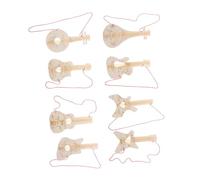 WRITWAA 8 Pièces Guitar Wall Hanging Decoration For DIY Wooden Guitar Cutouts For Music Craft Fall Birthday Party And Thanksgiving Theme Art