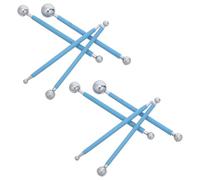 WRITWAA 8 Pièces Outil à Points à Double Extrémité pour Poterie en Acier Inoxydable Prise Confortable, pour Mandalas, Sculpture D'argile et Peinture sur Roche DIY