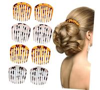 WRITWAA 8 Pièces peigne hair charms hair toppers tu style en forme de côté Mariage Français décoratif petit accessoires fantaisie les deux cheveux à coiffer Plastique