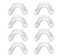WRITWAA 8 Pièces Plaquettes Nasales et Double Fixation à Vis en Silicone Ergonomiques Pont Intégré Confort Répartition Pression pour Lunettes Garçon et Filles