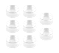 WRITWAA 8 Pièces Tampons de Transfert pour Ongles en Silicone Léger 2,8 Cm, Outil de Nail Art DIY Simple pour Maison, Transfert Précis et Mise en Valeur des Ongles