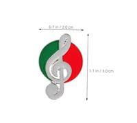 WRITWAA 8 Pièces Vintage Music Note Brooch Pins Set Enamel Musical Lapel Badges For Women Lightweight Fashion Jewelry For Clothes Bags Hats
