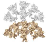 WRITWAA 80 Breloques pour Ongles en Résine 3d Effet Baroque, Décorations Manucure Argentées et Dorées, 80 Pièces pour Nail Art DIY et Accessoires de Décoration Festive
