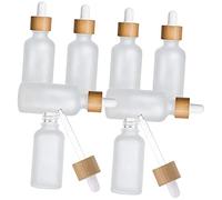 WRITWAA 8pièces Flacons Compte-gouttes Verre Dépoli Flacons Vides Avec Pipette Pour Huiles Essentielles Échantillons