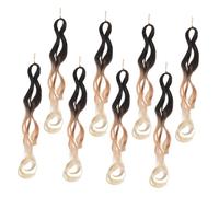 WRITWAA 8pièces Tresses Crochet Fibres Synthétiques Style Dreadlocks à Trois Brins Extensions de Cheveux Pré-crochetées pour Femmes Noires Usage Quotidien et Festif