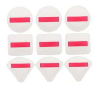 WRITWAA 9 Pièces Bouffée De Guimauve Duveteux Mélange Fondation Fond De Teint Coussin Maquillage Chou à Fond De Teint Crème à Poudre Fournitures De Maquillage Pour Femmes Éponge
