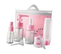 WRITWAA 9pièces Flacon Pulvérisateur De Toner Conteneur Pour Voyage Bouteille Transparente Portable Vaporisateur Pour Shampoing Et Lotion