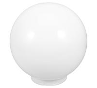 WRITWAA Abat-jour Sphérique en Acrylique Lait Opaque 25 Cm Diamètre, Cache-lampe Extérieur Résistant aux Intempéries, Accessoire de Remplacement pour Lampe de Jardin, Abat-jour Rond