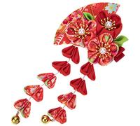 WRITWAA Accessoire Pour Cheveux À Pompon De Style Épingle À Cheveux En Forme De U Éventail En Tissu Nœud Pour Garçons Et Filles