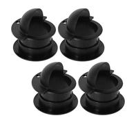 WRITWAA Accessoires en Plastique Noir pour Foot, 4 Sets Installation Rapide et Détection Précise des Buts, Diamètre Réglable 25-30mm, pour Jeux en Famille ou Entre Amis