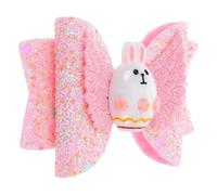 WRITWAA Accessoires Lapin Pour Cheveux Nœuds Pailletés Oreilles Lapin Fête Pâques Événements Scolaires Pinces Cheveux Filles
