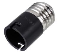WRITWAA Adaptateur de Douille de Lampe E27 vers B22 en PC Noir, Installation Rapide, Application Polyvalente pour Sécurité Porte D'entrée et Porche