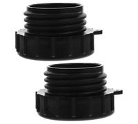 WRITWAA Adaptateur de Vanne pour Réservoir Ibc 2 Pouces Conversion Filetage Fin 62 MM vers Filetage Grossier 60 MM Lot de 2 Connecteur Robuste en Plastique pour Usage Industriel et