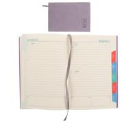 WRITWAA Agenda 2026 Hebdomadaire et Mensuel en Simili Cuir Lavande Léger pour Étudiants et Enseignants, Planificateur Quotidien Pratique pour Organisation Scolaire et Professionnelle