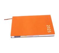 WRITWAA Agenda Quotidien Compact Orange avec Verrou Carnet To Do Planner Portable pour Étudiants et Professionnels Organisation Journalière et Suivi des Tâches