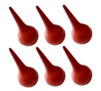 WRITWAA Ampoules en Caoutchouc Rouge 6 Pièces Kit de Nettoyage Nasal Bébé pour Aspirer Fluides et Nettoyer Oreille, Convient aux Parents pour Soins Quotidiens