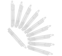WRITWAA Anneaux de Reliure Plastique 8 Trous A5, 10 Pièces, Diamètre Intérieur 15 Mm, Capacité 100 Feuilles, Pince à Feuillets Mobiles, Compatible Classeurs et Cahiers, pour Bureau