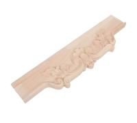 WRITWAA Applique Murale Sculptée en Bois Marron de Style Européen pour Décoration de Chambre Principale, Finition Élégante Française, Dimensions 30x9cm, Facile à Nettoyer