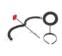 WRITWAA Arc et Flèches de Cupidon Noir pour Costume Saint-Valentin, Accessoires Légers et Décoratifs pour Fête, Soirée à Thème et Cosplay, Ensemble D’Armes et Armures