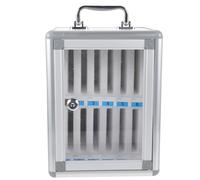 WRITWAA Armoire de Rangement pour Téléphones Portables Robuste en Alliage D'aluminium avec Poignée, Style Simple et Possibilité de Fixation Murale pour Usine et Restaurant