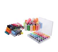 WRITWAA Assortiment 111 Fils à Coudre Polyester pour Machine et Couture Main 39 Couleurs Variées Bobines et Canettes 400 Yards Kit Complet pour Quilting Broderie et DIY