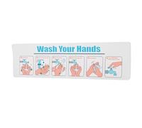 WRITWAA Autocollant Lavage des Mains en Pvc pour Éviers et Murs, Design Moderne Graphiques Clairs, Facile à Appliquer, pour Lieux Publics et Écoles