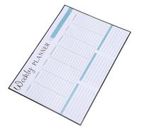 WRITWAA Autocollant Magnétique Effaçable pour Planning Hebdomadaire, Tableau Blanc de Notes Transparent, Agenda Magnétique Réutilisable pour Réfrigérateur, Organiseur Familial Pratique,