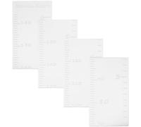 WRITWAA Autocollant Mural Miroir Hauteur Bébé en Acrylique 1,5 Mètre, Règle Murale de Croissance Décorative pour Chambre D’garçon et Filles, Stickers de Courbe de Croissance Sécurisés