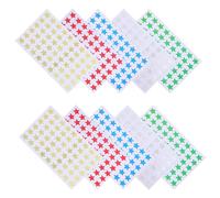 WRITWAA Autocollants Étoiles pour Tableau d'Autodiscipline 10 Feuilles Autocollants de Récompense d'Étoile Couleur Pastel pour Suivi des Habitudes et Organisation Scolaire