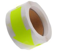 WRITWAA Autocollants Fluo de Flèche Jaune, Autocollants Adhésifs Faciles à Déchirer et Résistants pour Boîtes et Sachets de Biscuits Faits Main